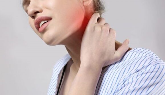 In osteochondrosis of the cervical spine, neck and shoulder pain occur