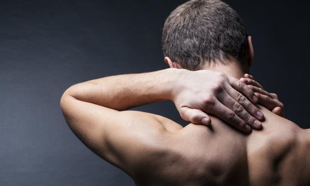 self-massage of the neck in pain