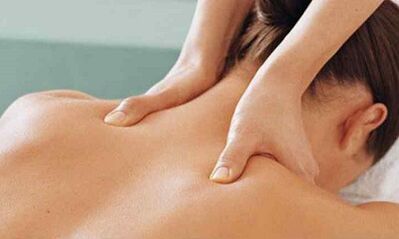 Cervical spine massage with osteochondrosis